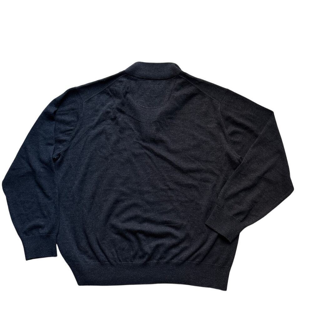 Orvis Gray Wool Quarter-Zip Sweater 2.0 XL - Picture 7 of 7